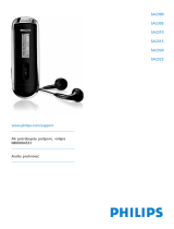 Philips SA2200/02 Používateľská príručka