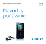 Philips SA9200/00 Používateľská príručka