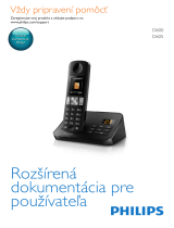 Philips D6001B/53 Používateľská príručka