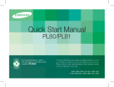 Samsung SAMSUNG PL80 Stručná príručka spustenia