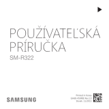 Samsung SM-R322 Užívateľská príručka