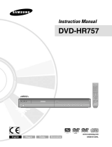 Samsung DVD-HR757 Používateľská príručka