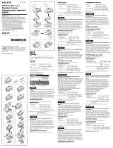 Sony AKA-SF1 Používateľská príručka