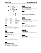 Sony SS-X70ED Užívateľská príručka