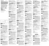 Sony SR-8A4 Používateľská príručka