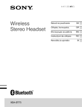 Sony XBA-BT75 Používateľská príručka