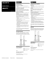 Sony WS-FT7 Užívateľská príručka