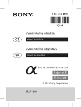 Sony ILCE-6000L Návod na používanie