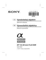 Sony SLT-A77V Návod na používanie