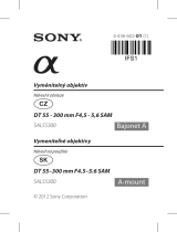 Sony SAL55300 Návod na používanie