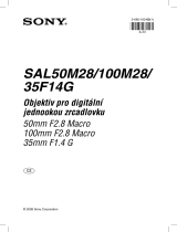 Sony SAL50M28 Návod na používanie