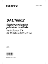 Sony SAL1680Z Návod na používanie