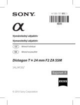 Sony SAL24F20Z Návod na používanie