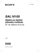 Sony SAL16105 Návod na používanie