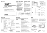 Sony XM-SD46X Návod na používanie