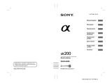 Sony DSLR-A200H Návod na používanie