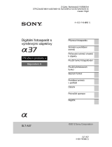 Sony SLT-A37 Návod na používanie