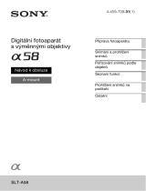 Sony SLT-A58K Návod na používanie