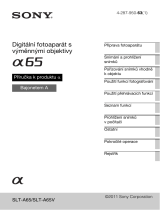 Sony SLT-A65X Návod na používanie