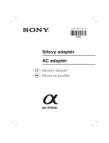 Sony AC-PW20 Návod na používanie