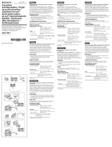 Sony AKA-SM1 Užívateľská príručka