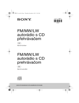 Sony CDX-GT474UM Návod na používanie