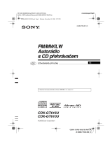 Sony CDX-GT610U Návod na používanie