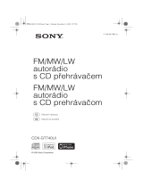Sony CDX-GT740UI Návod na používanie