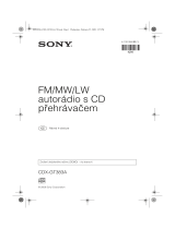 Sony CDX-GT383A Návod na používanie