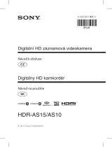 Sony HDR-AS15 Návod na používanie