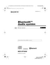 Sony MEX-BT5000 Návod na používanie