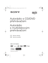 Sony MEX-DV1600U Návod na používanie
