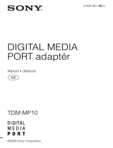 Sony TDM-MP10 Návod na používanie