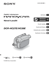 Sony DCR-HC27E Návod na používanie