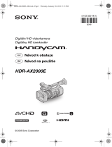 Sony HDR-AX2000E Návod na používanie