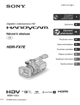 Sony HDR-FX7E Návod na používanie