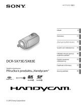 Sony DCR-SX73E Návod na používanie