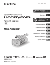 Sony HDR-FX1000E Návod na používanie