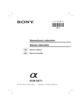 Sony ECM-SST1 Návod na používanie