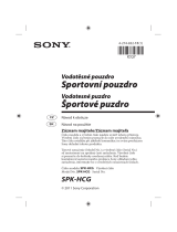 Sony SPK-HCG Návod na používanie