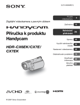 Sony HDR-CX6EK Návod na používanie