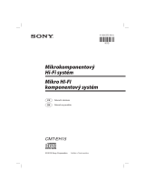 Sony CMT-EH15 Návod na používanie