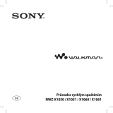 Sony NWZ-X1050 Návod na používanie