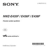 Sony NWZ-E436F Návod na používanie