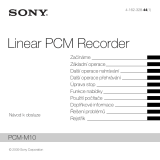 Sony PCM-M10 Návod na používanie