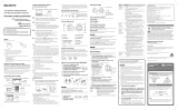 Sony NWZ-W263 Quick Start Guide and Installation