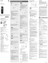 Sony ICD-PX370 Návod na používanie