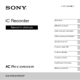 Sony ICD-PX312F Návod na používanie