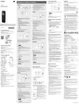 Sony ICD-PX470 Návod na používanie