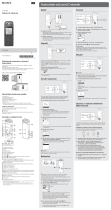 Sony ICD-SX2000 Návod na používanie